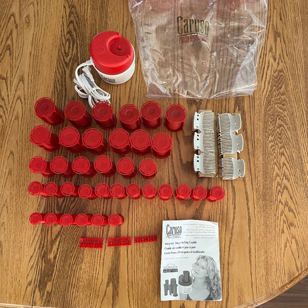 Caruso Ionic Molecular Steam Setter 36 Foam Rollers Curlers Instruction Manual